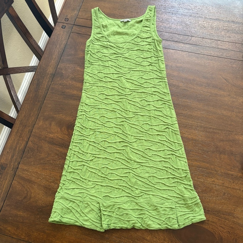 Toad&Co (Horny Toad) Samba Wave Tank Dress Pistachio Green Stretch Women XS